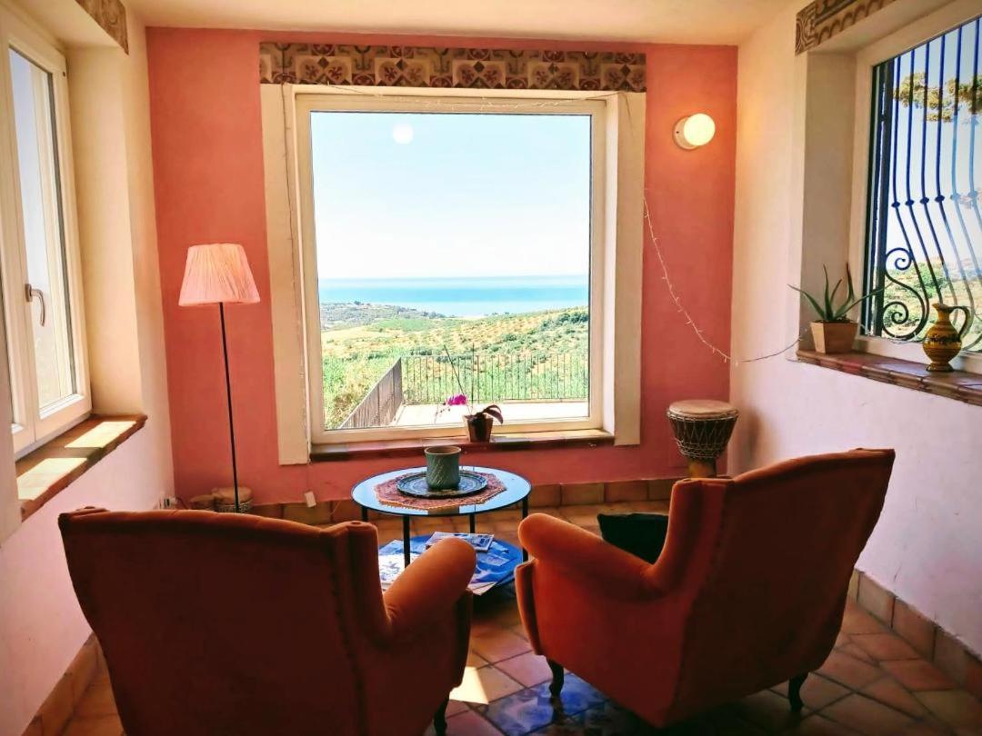Villa Immersa In Oliveto Vista Mare Sciacca Extérieur photo