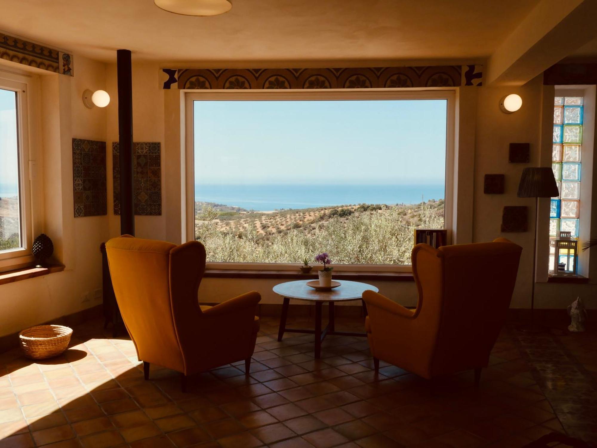 Villa Immersa In Oliveto Vista Mare Sciacca Extérieur photo