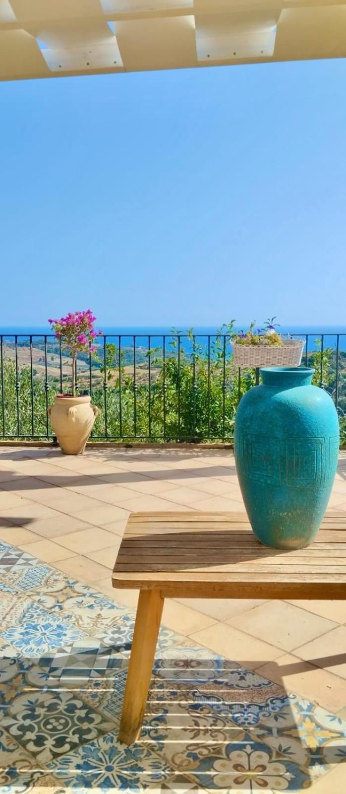Villa Immersa In Oliveto Vista Mare Sciacca Extérieur photo